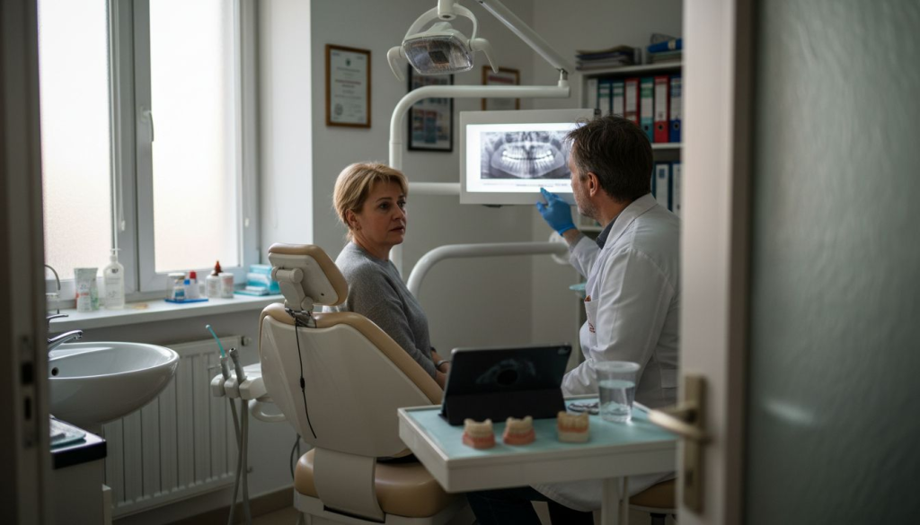 Programare la stomatolog pentru verificarea implantului dentar