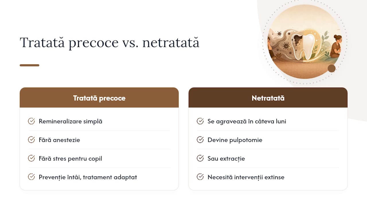 De ce prioritizăm intervenția precoce la copii — overview diagram