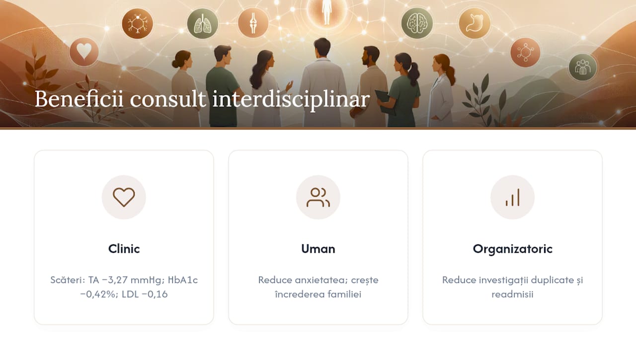 Ilustrație a avantajelor colaborării interdisciplinare