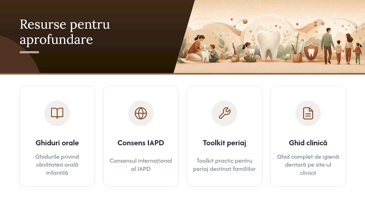 Resurse și ghiduri pentru aprofundare — overview diagram